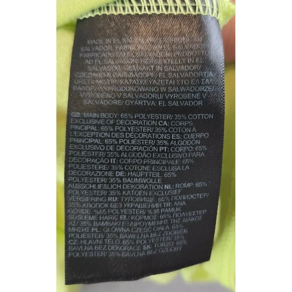 The North Face Girl's Criss Cross Neon Green Tank Top Size Large 14/16 Hiking‎